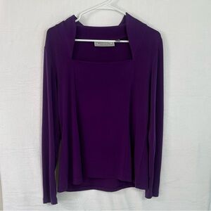 Simpson Says Purple Longsleeve Top | Women’s Medium | New without Tags